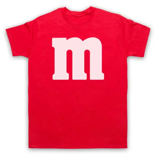 

M CHOCOLATE CANDY SWEET FANCY DRESS COSTUME FUNNY MENS & WOMENS T-SHIRT