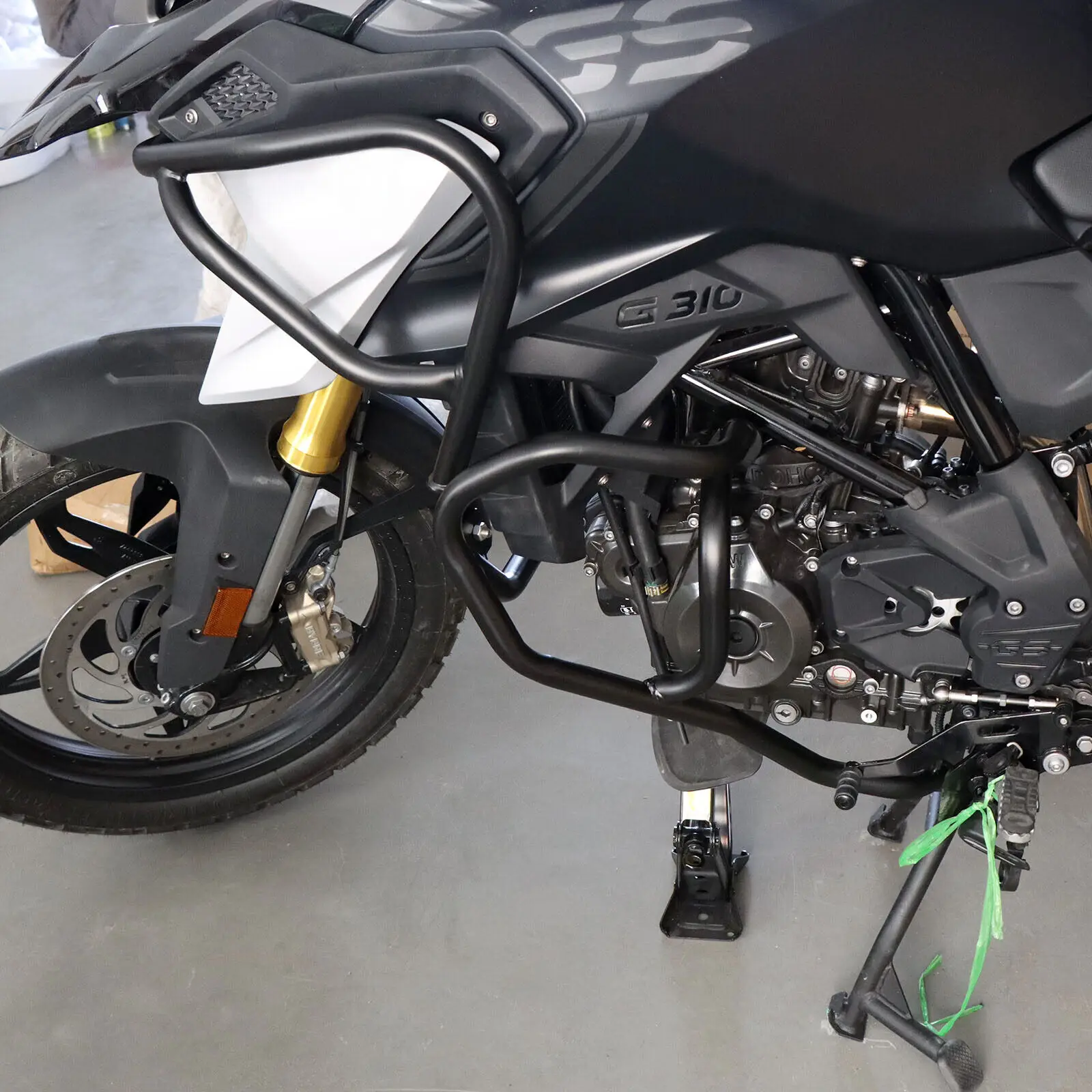 

Черная стальная защита двигателя спереди и сзади для BMW G310R G310GS 2022-2023