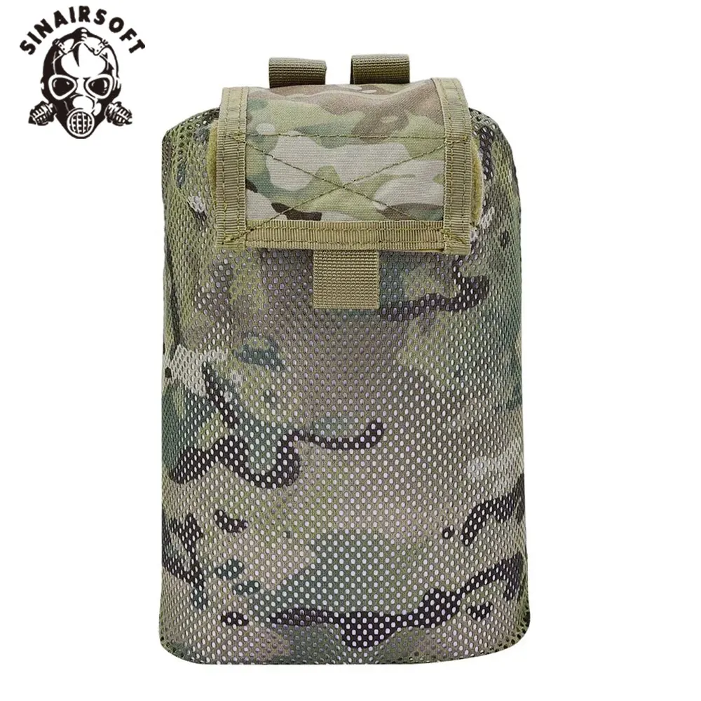 

Tactical Outdoor EDC Molle Compatible Foldable Roll-Up Dump Pouch Quick Access Magazine Utility Waist Bag Mesh Design