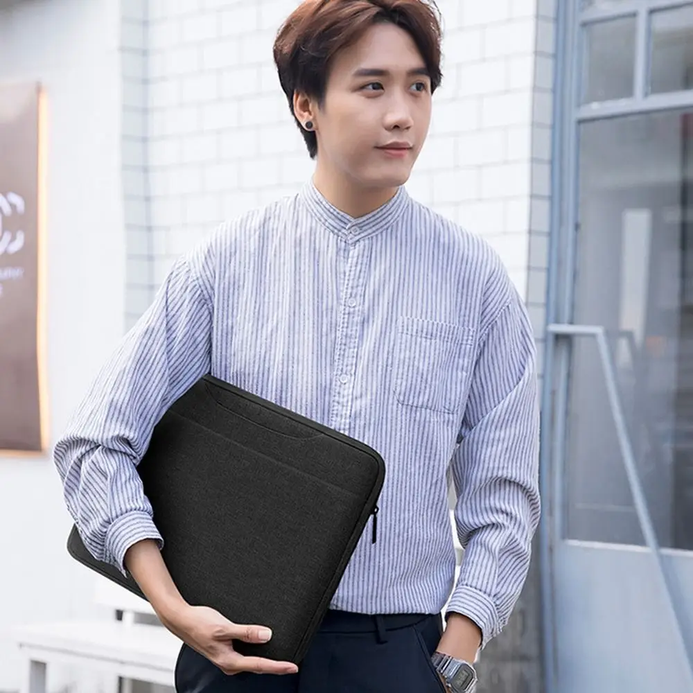 

Сумка-чехол для ноутбука 14/15 дюймов, портфель, защитный чехол для планшета, однотонный, с плечевыми ремнями