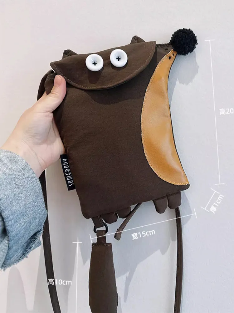 Girl Wind Fox Mobile Phone Messenger Bags Women's 2026 Spring New Original Design Versatile Shoulder Bag Cute Messenger Bags