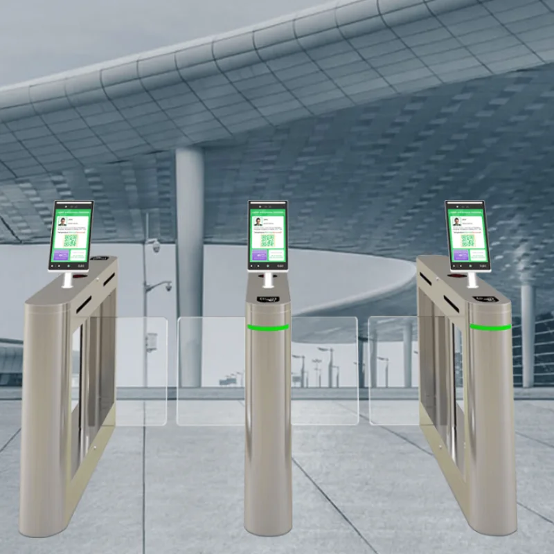 AI Face 10 Inch IPS Screen Facial Recognition Fingerprint Time Attendance With Temperature Sensor Smart Access Control System