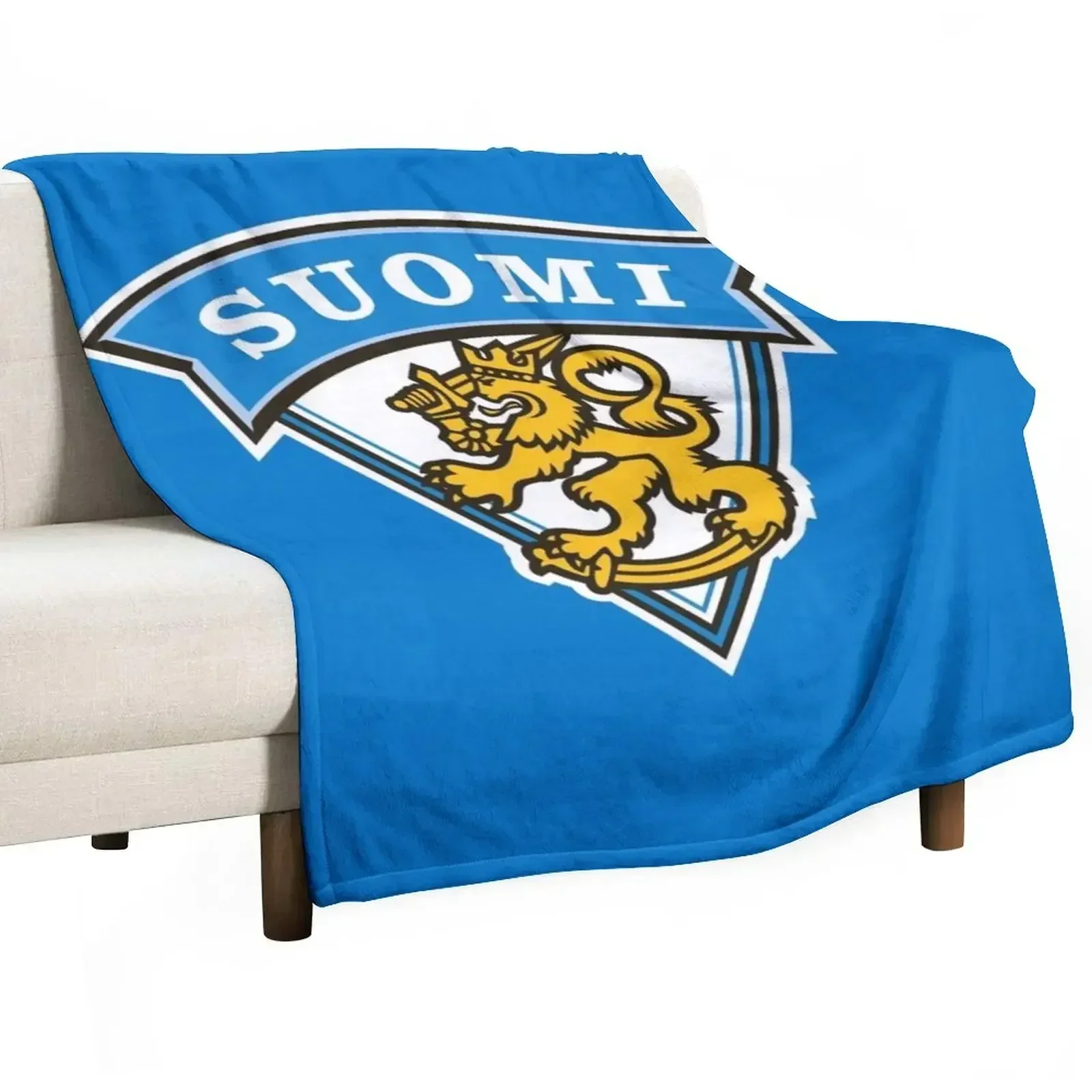 Finland national ice hockey Throw Blanket Travel Soft Plush Plaid for sofa warm winter Warm funny gift Blankets