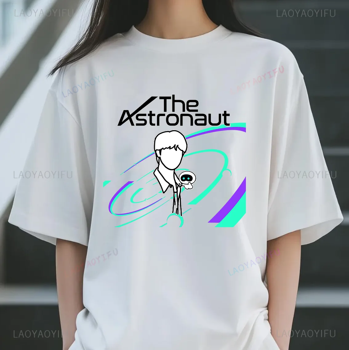 

Jin TheAstronaut альбом узор топы с принтом K-pop уличная женская футболка Kawaii одежда Ropa Mujer хлопковая футболка с графическим рисунком хипстерская