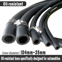 Manguera de línea de combustible para coche, motocicleta, camión, furgoneta, NBR, manguera diésel resistente al aceite, manguera de vacío ID 4 5 6 8 10 12 14 16 19 20 22 25 mm