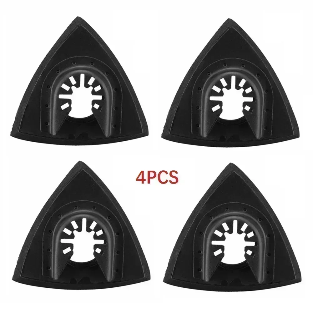 4 Pcs Triangular Sanding Pads 80mm For MultiTool Blades Oscillating Tool Accessories For Power Tool Fore Machine Tool