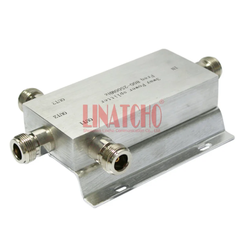 N Female RF Power Splitter 2G 3G 4G 800-2500MHz Signal Booster Repeater Antenna 3 Ways Divider