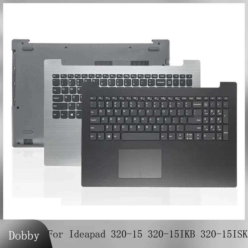 

New For Lenovo Ideapad 320-15 320-15IKB 320-15ISK 320-15ABR Laptop Palmrest Top Keyboard Cover Bottom Case Housing Replacement