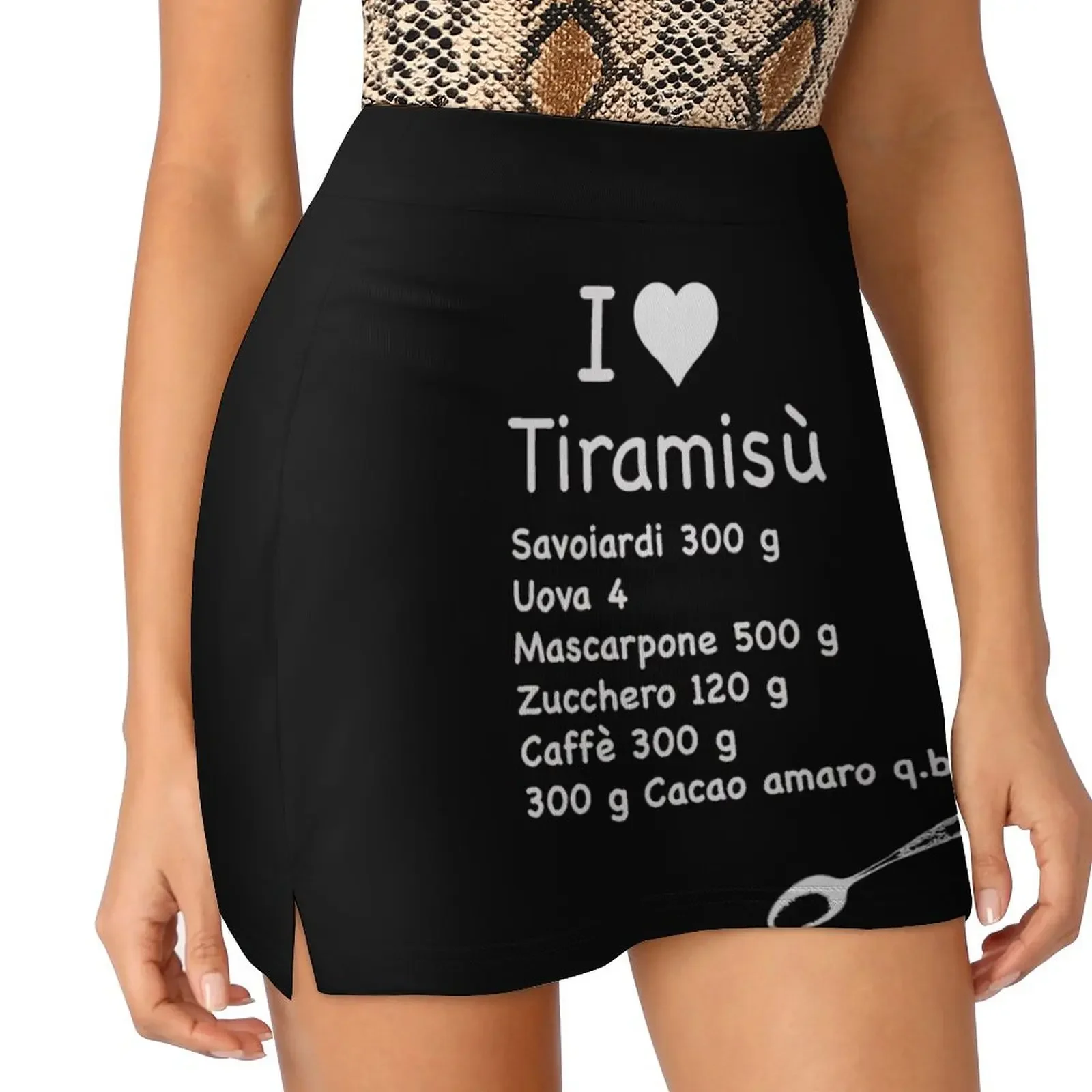 

Italian Tiramisù lovers Mini Skirt women clothing 2024 new arrivals Woman skirt new in external clothes Female clothing