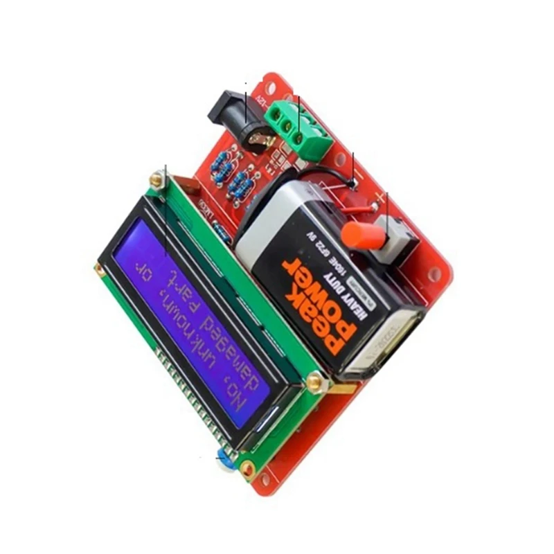 GO-M8 Transistor Tester Multimeter Widerstand Kapazität Triode Induktivität Meter DIY Schweißen Montage Kit