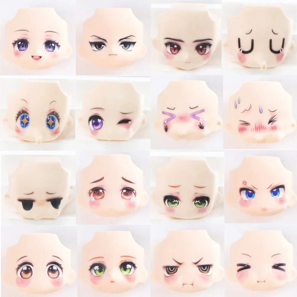 25 Kinds OB11 Replaceable Head Shell Baby Face Expression Obitsu11 GSC Body 1/12 BJD Head Shell Doll Body Doll Cute And Delicate