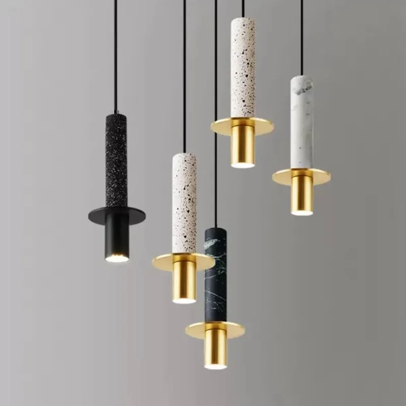 

Nordic Luxury Marble Pendant Lamprestaurant Bar Counter Bedroom Bedside Kitchen Corridor Led Light Home Decor Lighting Indoor