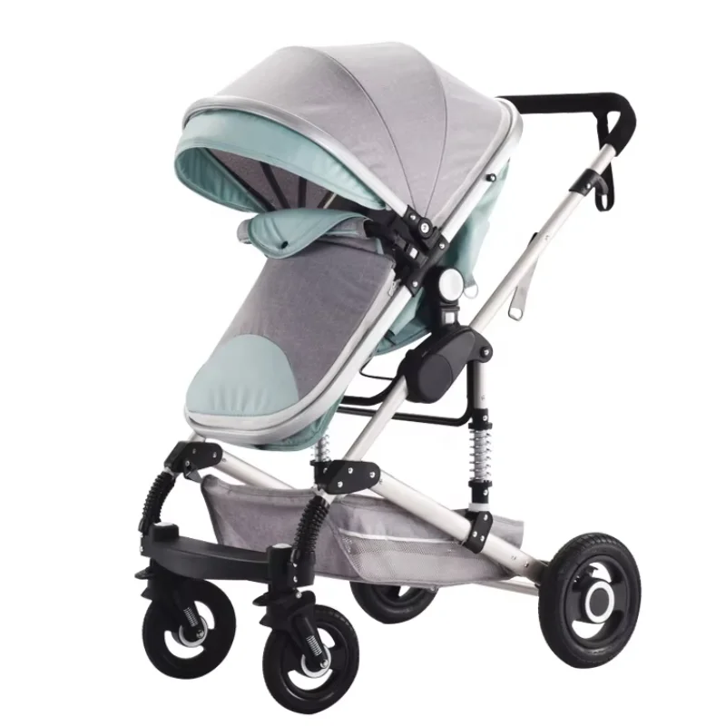 4 Wheels Foldable Sporting Pram High Landscape Baby Stroller push chair