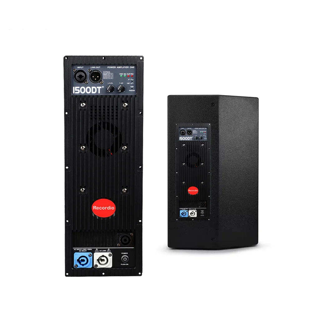 Módulo amplificador de altavoz activo profesional ShennDare 1500DT, clase TD, 1x1000w, 8 ohmios, placa amplificadora de subwoofer para DJ, módulo de preaudio, 1x1500w, 4 ohmios
