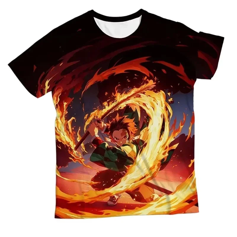 2026 2026 Demon Slayer 3D Print T-shirt Men Women Summer Fashion Casual Short Sleeved Unisex Harajuku Streetwear Oversized T Shirt - Aliexpress Deal