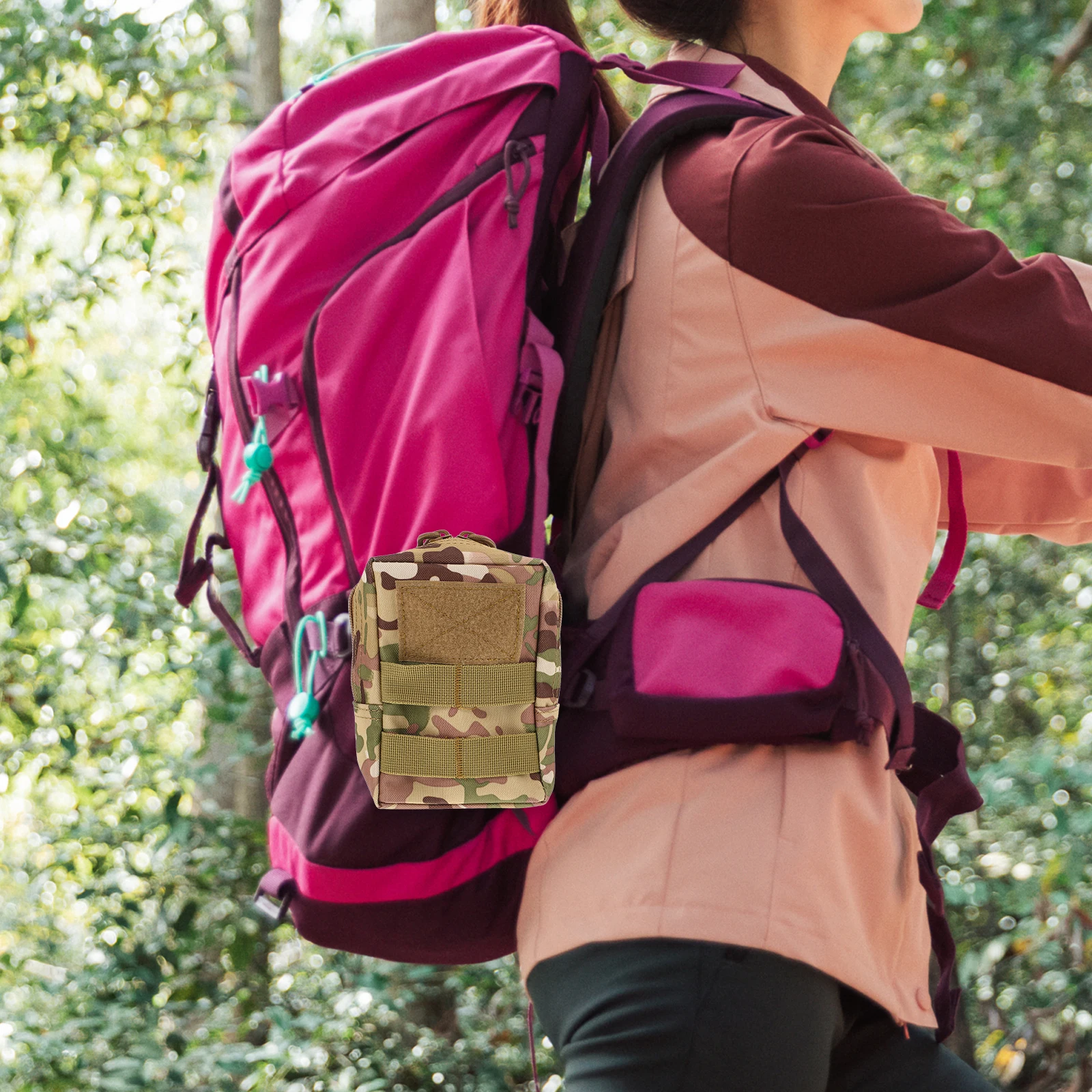 

Многофункциональная тактическая поясная сумка, компактная, легкая, для активного отдыха, маленькая поясная сумка, держатель для телефона, ключей, GPS для походов