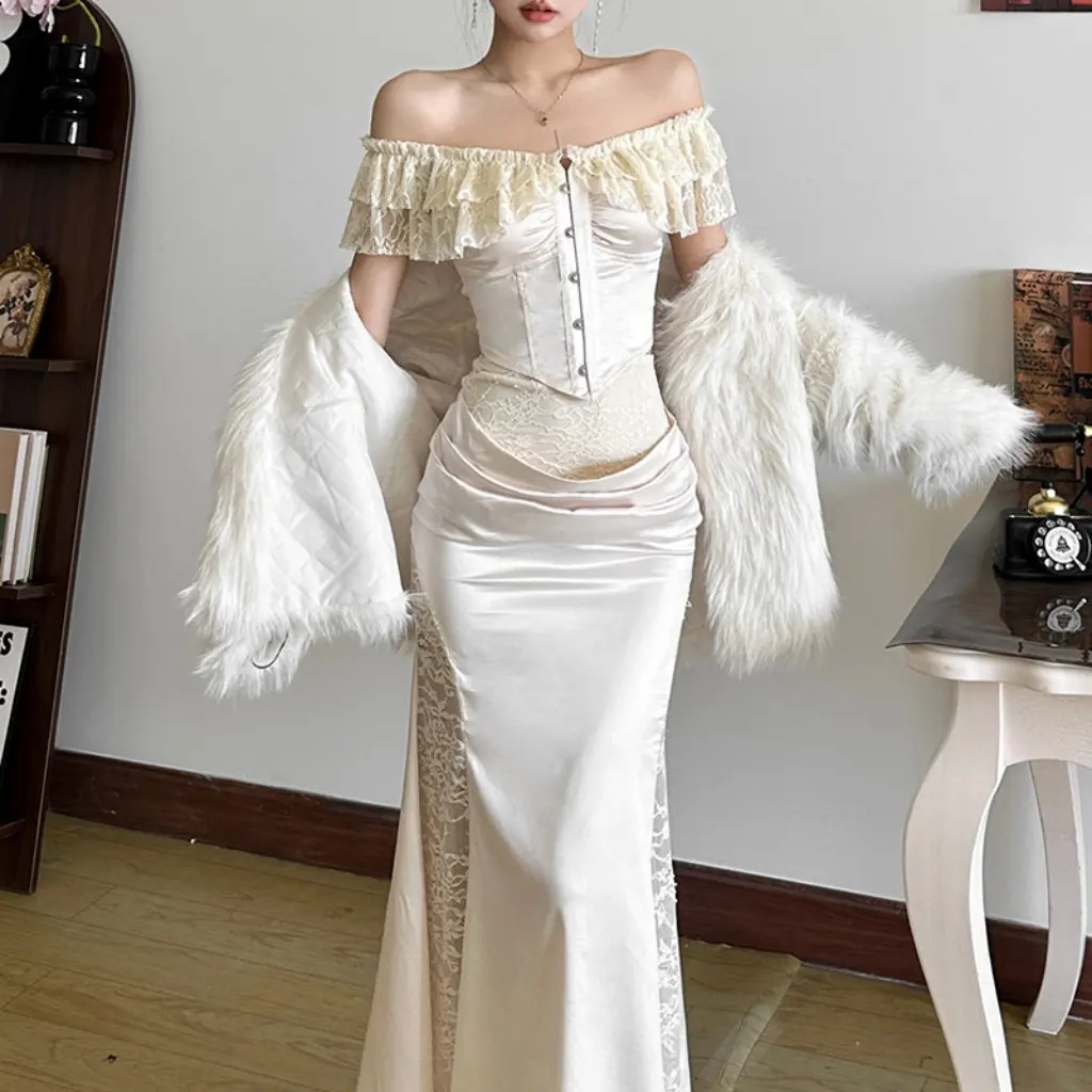 

Women's Solid Color High Waist Skirt And Short Sleeve Top Set European And American Style Fashion Autumn Collection