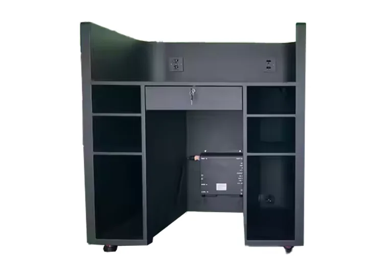 Mobile Digital Curved LED Video Wall TV Facade Top Dance Stand Portable Table Exhibition LED DJ Booth Screen