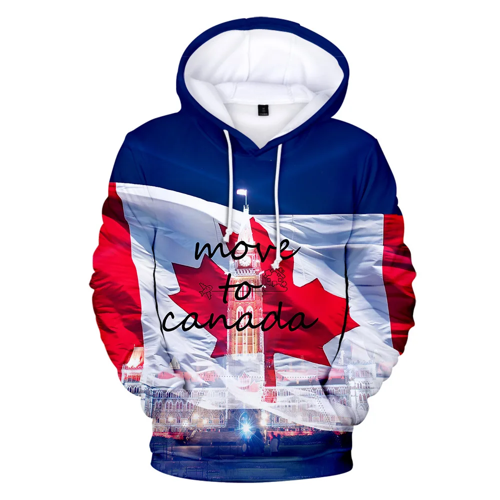 

Hip Hop Popular Comfortable Move To Canada 3D print Hoodies Sweatshirts Men/Women Sweatshirt Adult/Child Casual Pullovers