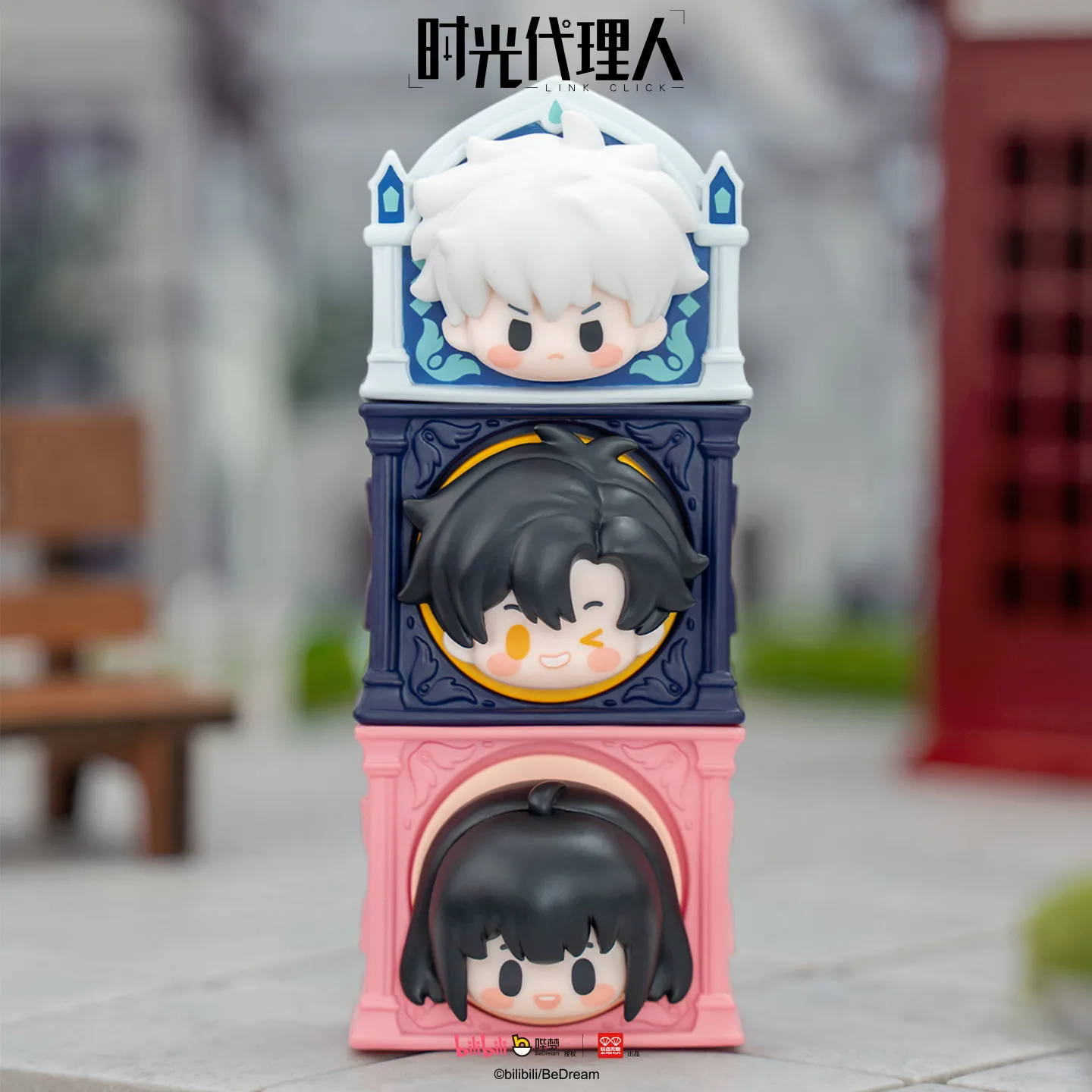 Link Click Animation Miniature Model Stacking Figures Fridge Magnet Anime Peripheral Blind Box Toy Collection