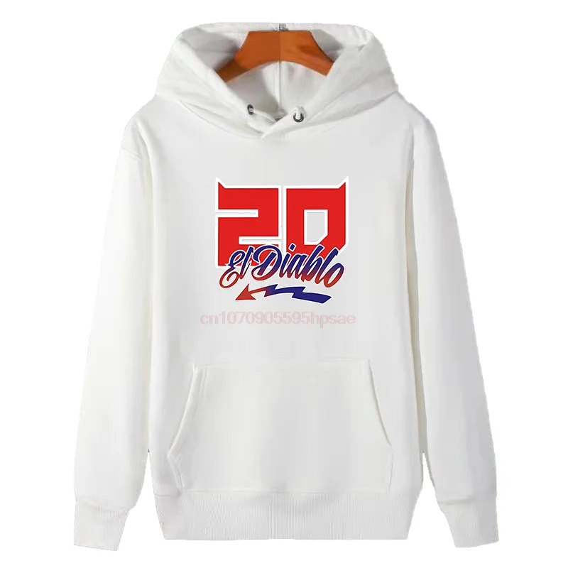 Fabio Quartararo Fashion Graphic Hooded Sweatshirts El Diablo World Rider New In Hoodies Sweatshirts Winter Thick Sweater Hoodie