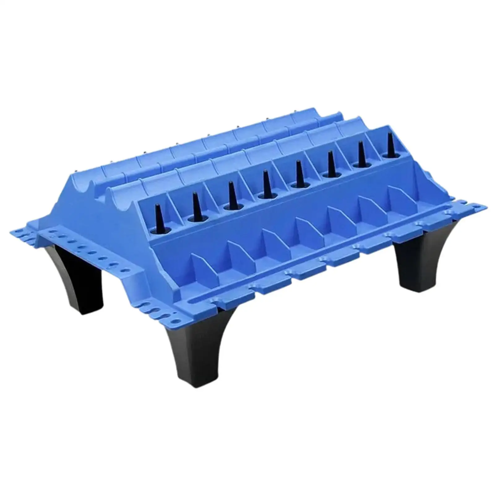 エンジンシリンダーヘッドトレイ、オーガナイザーバルブトレインオーガナイザートレイ、丈夫なグローブ付きブルー、アクセサリーストア車シリンダーヘッドパーツ