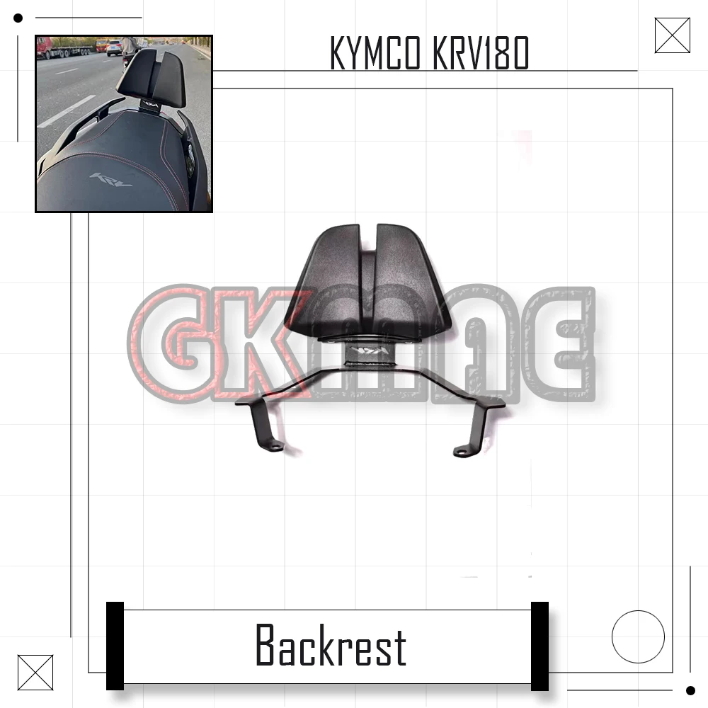 

For KYMCO KRV180 KRV 180 Motorcycle Modification Backrest Cushion Passenger Lumbar Support