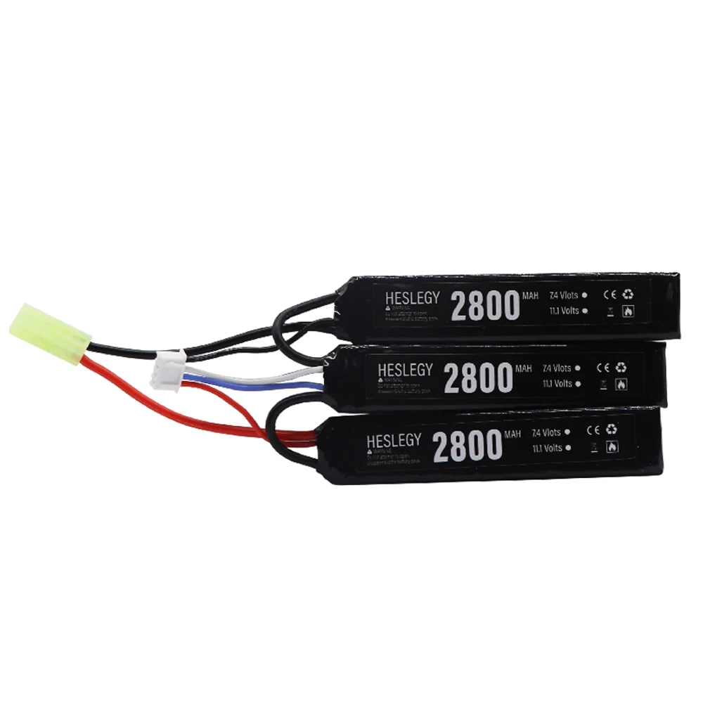 11.1V 3S Lipo Battery Water Gun for AKKU Mini Airsoft BB Air Pistol Electric Toys RC Parts 11.1v batteries 11.1V 2800mAh 40-80C