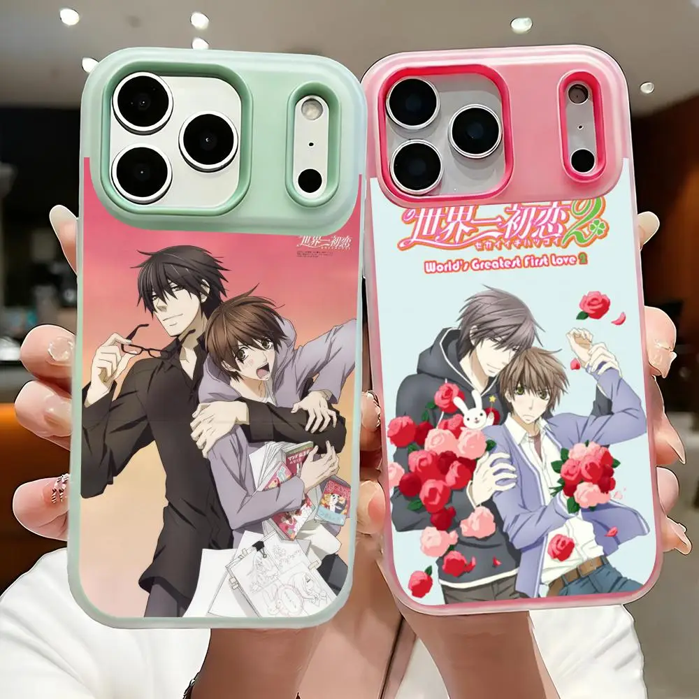 Funda de Teléfono Anime S-Sekaiichi H-Hatsukoi, Funda Transparente Delgada de Gel para Teléfono 17-12, Funda Protectora de TPU Suave Anti-Amarillamiento