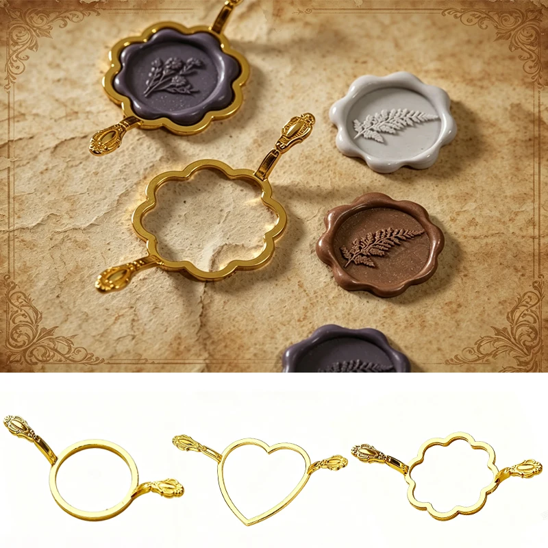 Metall-Siegelwachsformen Stempelform Feste Einladungskarten Geburtstagsgeschenke Dekoration Wachssiegel Stempel Bastelbedarf Scrapbook-Design