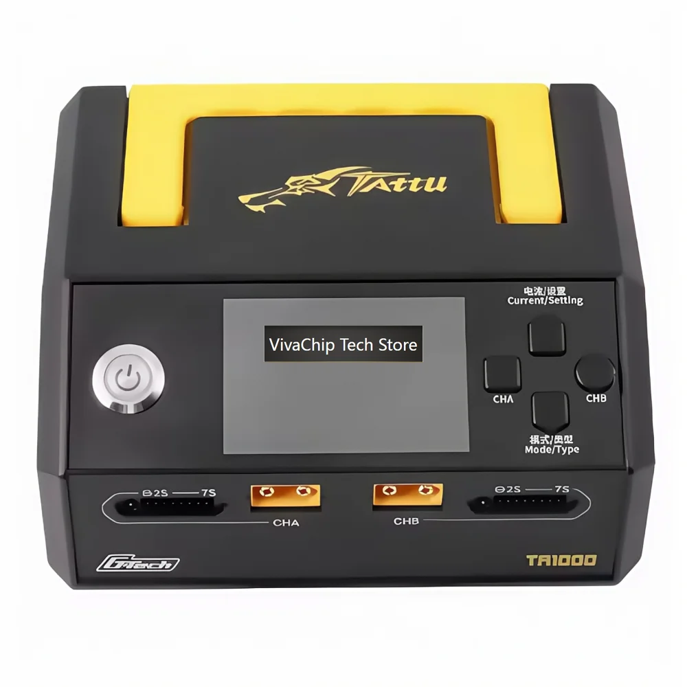 VivaCTTATTU TA1000 Charger 1-7S (can Support G-Tech Plug) Dual Channel 25A Charging Format G-Tech Smart Charger