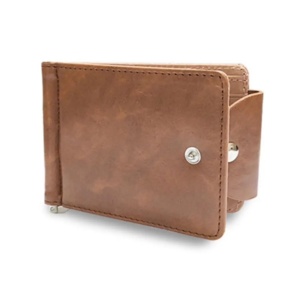 Fashion Short Wallet PU Leather Money Clips ID Credit Wallet Card Bag Money Bag