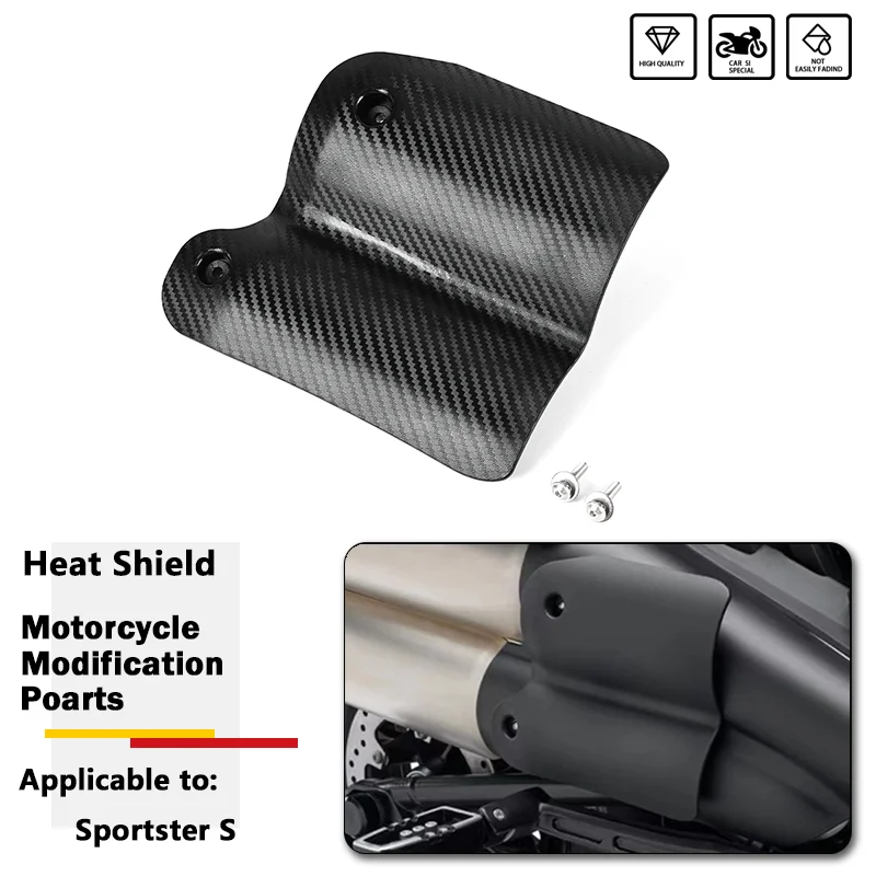 

Motorcycle Exhaust Heat Shield Rear Muffler Pipe Air Deflector Guard Protector Cover For Harley Sportster S 1250 RH1250 2021-Up