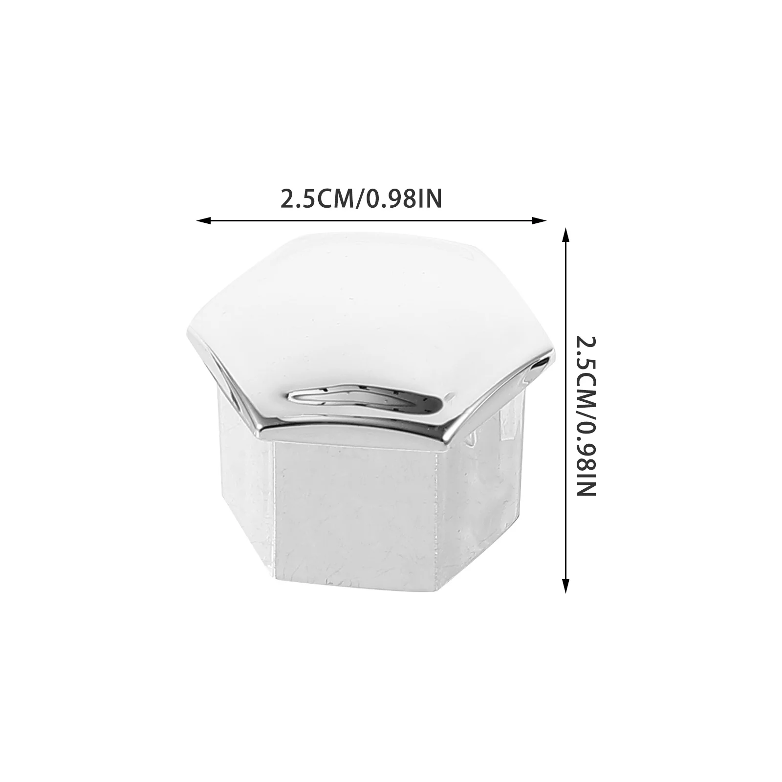 

20Pcs Wheel Lug Nut Covers Plastic Bolt Caps Protect Screw Heads Corrosion Resistant Easy Fit Enhance Car Wheel Finish Silver