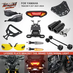 For YAMAHA Tracer 9 /GT 9GT Tracer9 LED Signal Tail Light Navigation Holder Headlight Cover Guard Luggage Rack Frame Sliders