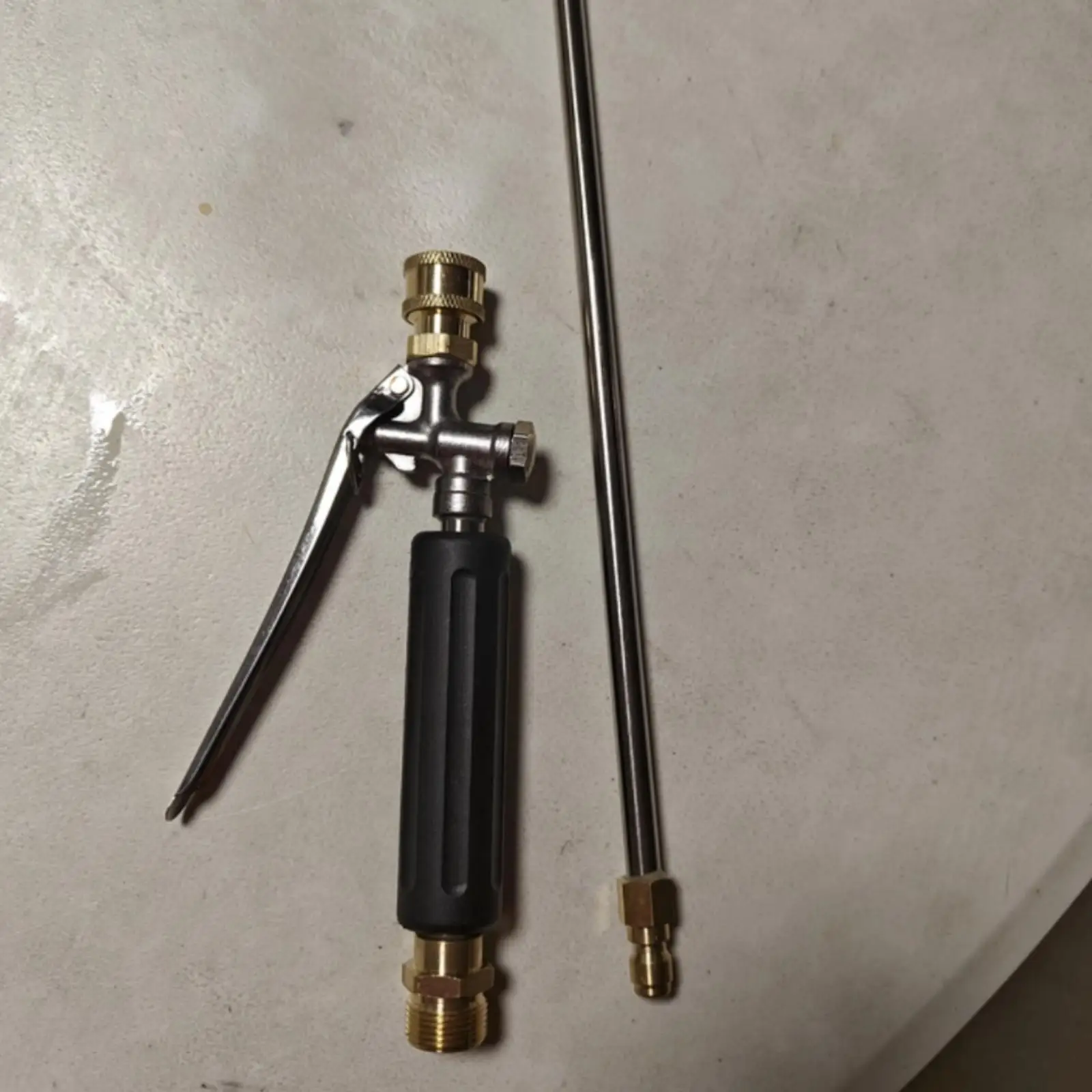 Handheld Air Conditioner Washer High Pressure Cleaner Wand Stainless Steel Brass Nozzle Quick Connect for AC Coil Rinse and