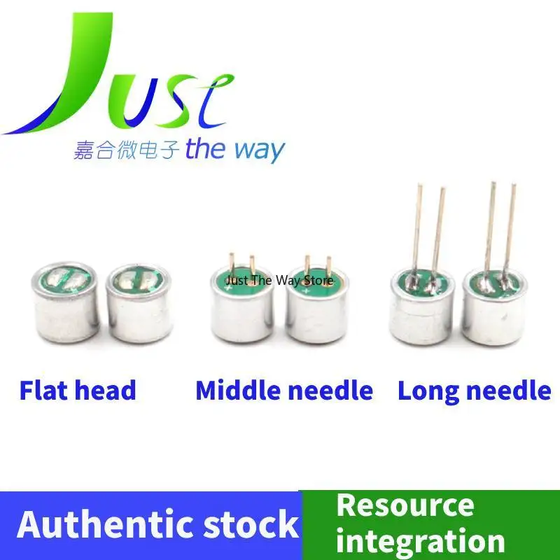 10pcs/lot 6050microphone with medium needle/flat/long needle, high sensitivity and high signal-to-noise ratio electret