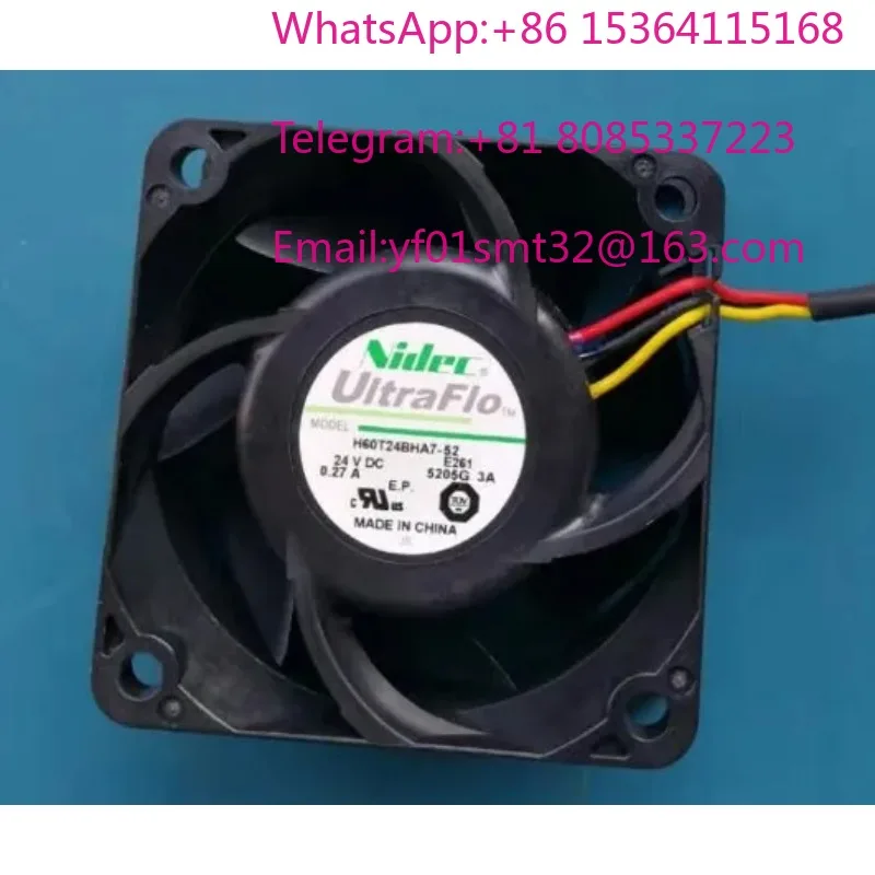 10Pcs original h60t24bha7-52 6025 24V 0.27A variable frequency fan