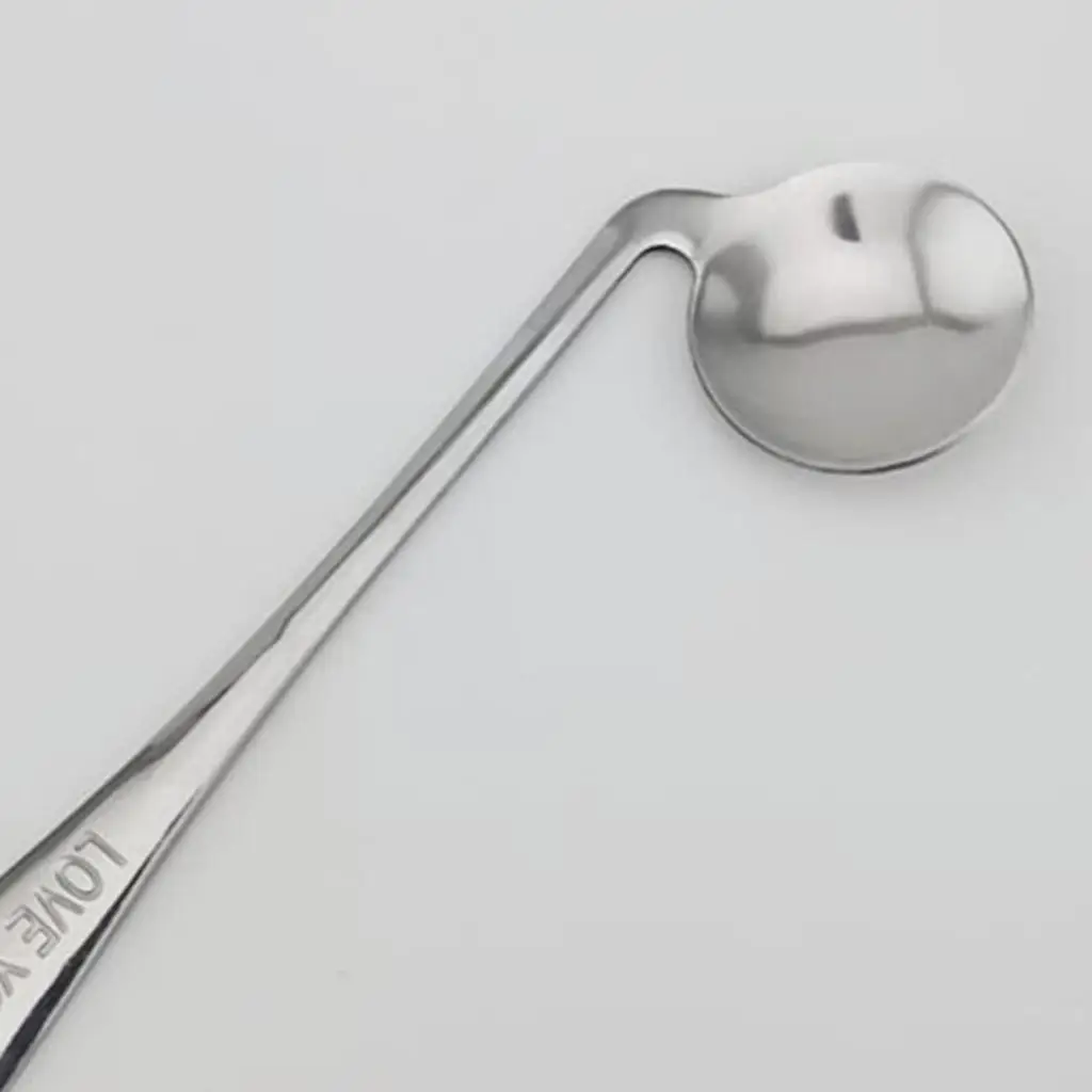 

Deep Bowl Curved Stainless Steel Angled Spoon Adaptive Utensils Right Left Handed Support for Elderly Patient Meals