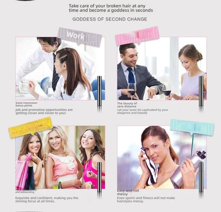 Flyaway Hair Styling Stick – Tames Babyhaare, Augenbrauen und Wimpern – starker Halt für Fransen/Pony – schnelle Fixierung, alle Haartypen – Detail 11