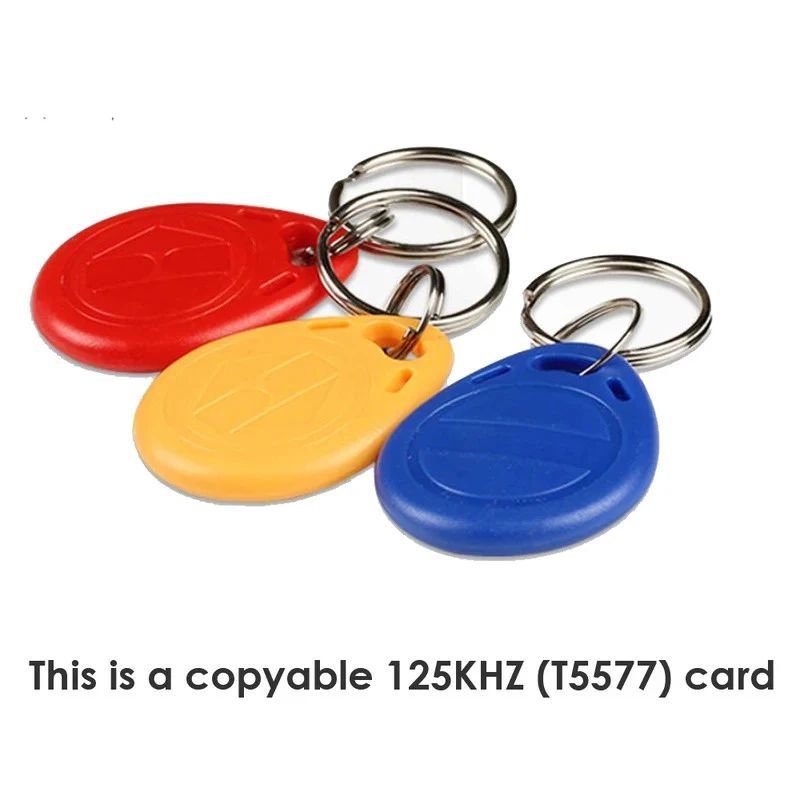 10/20Pcs Duplicator EM4305 T5577 Keyfobs  Clone Proximity Badge Writable Rewrite Copy 125khz RFID Tag Card