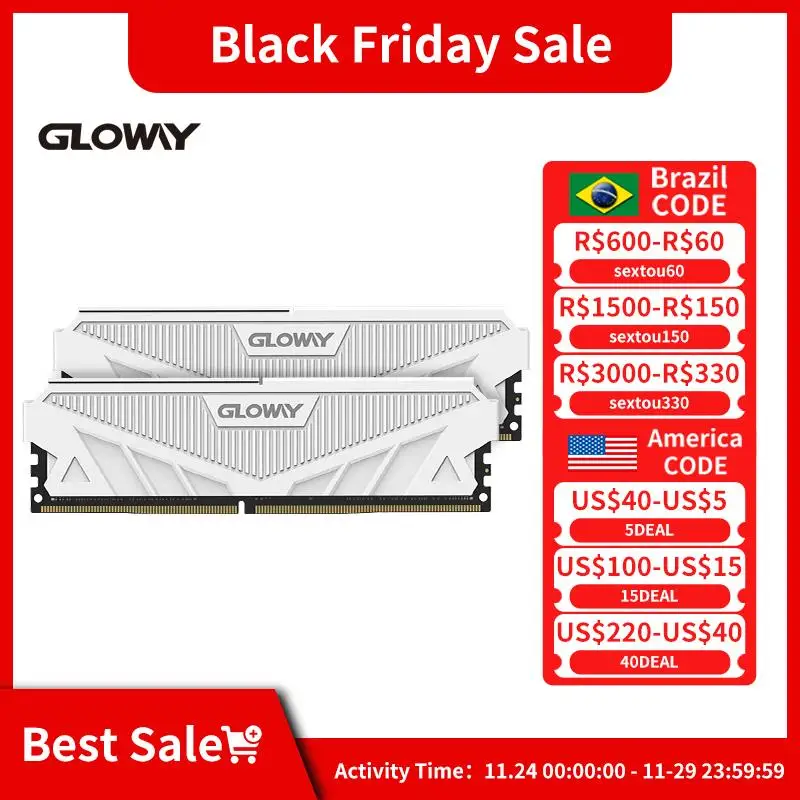 Top Gloway G1 Series 16GB 8GB 3200MHz 3000MHz DIMM XMP Memoria Ram ddr4 for Desktop Gaming