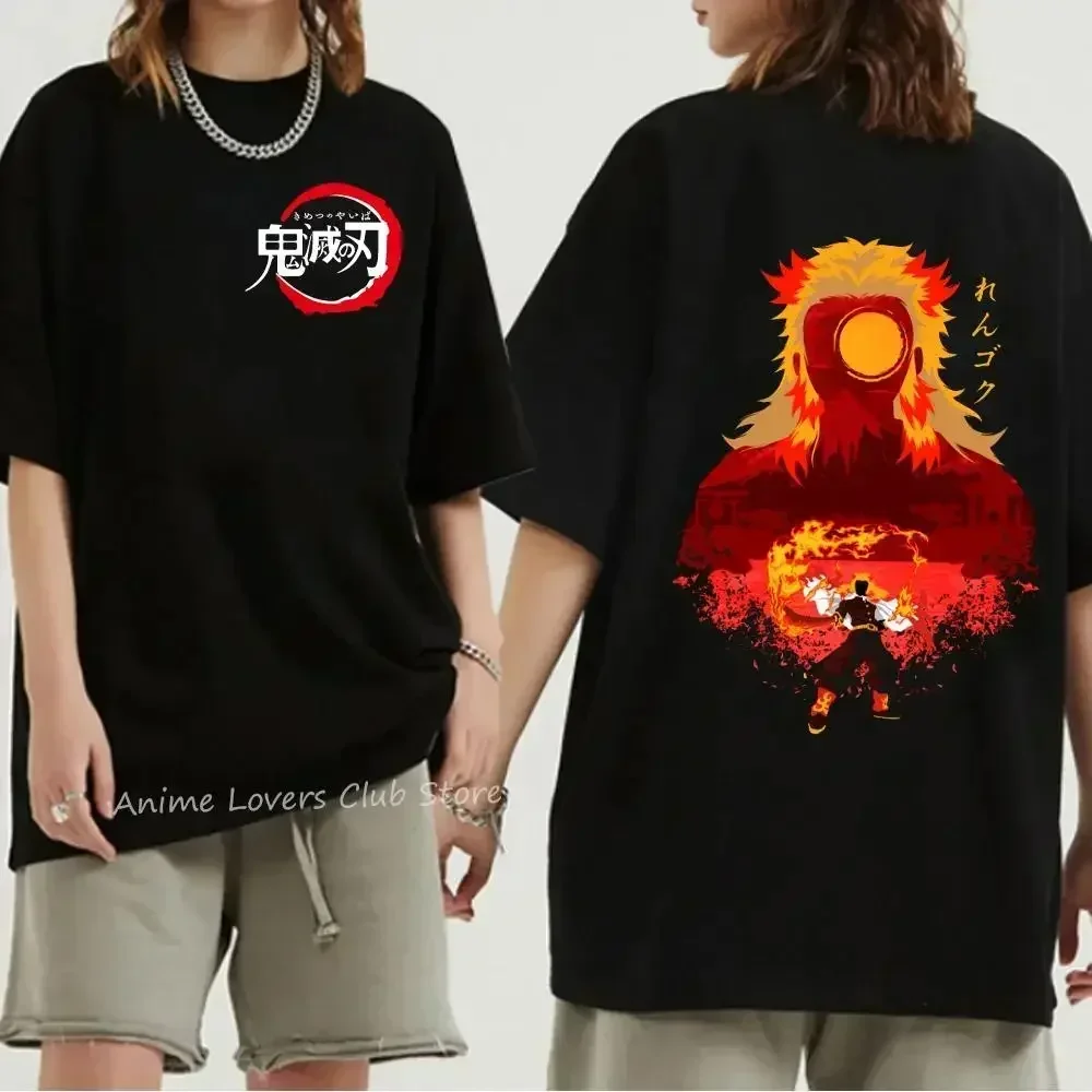 

Japanese anime Ghost Killer character print SummerT-shirt Fashion trend Loose casual 100% cotton round neck short-sleevedT-shirt