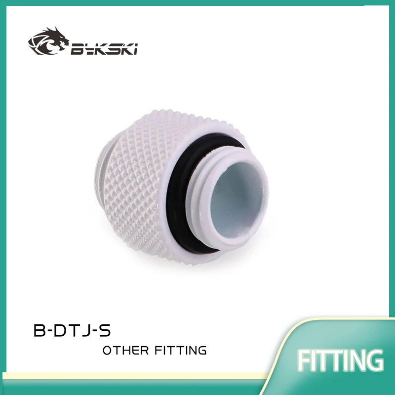 BYKSKI B-DTJ-S /G1/4'' To G1/4'' Dual External Thread Connection Double Male Adapter Thread 4.5MM Connector for Water Cooling