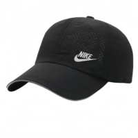 Nike Breathable Letter Logo Mesh Polyester Duck Tongue Hat for Men and Women Couple Style