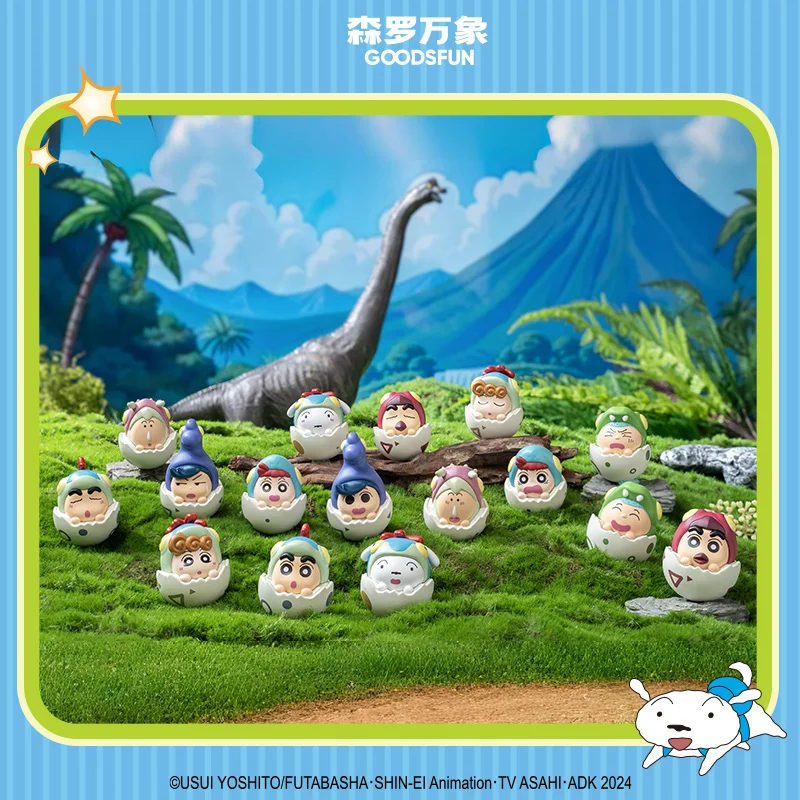 クレヨンしんちゃん ディノ日記 達磨 ボブルヘッド ブラインドボックス おもちゃ アニメフィギュア 漫画 車 デスク装飾 子供の誕生日プレゼント