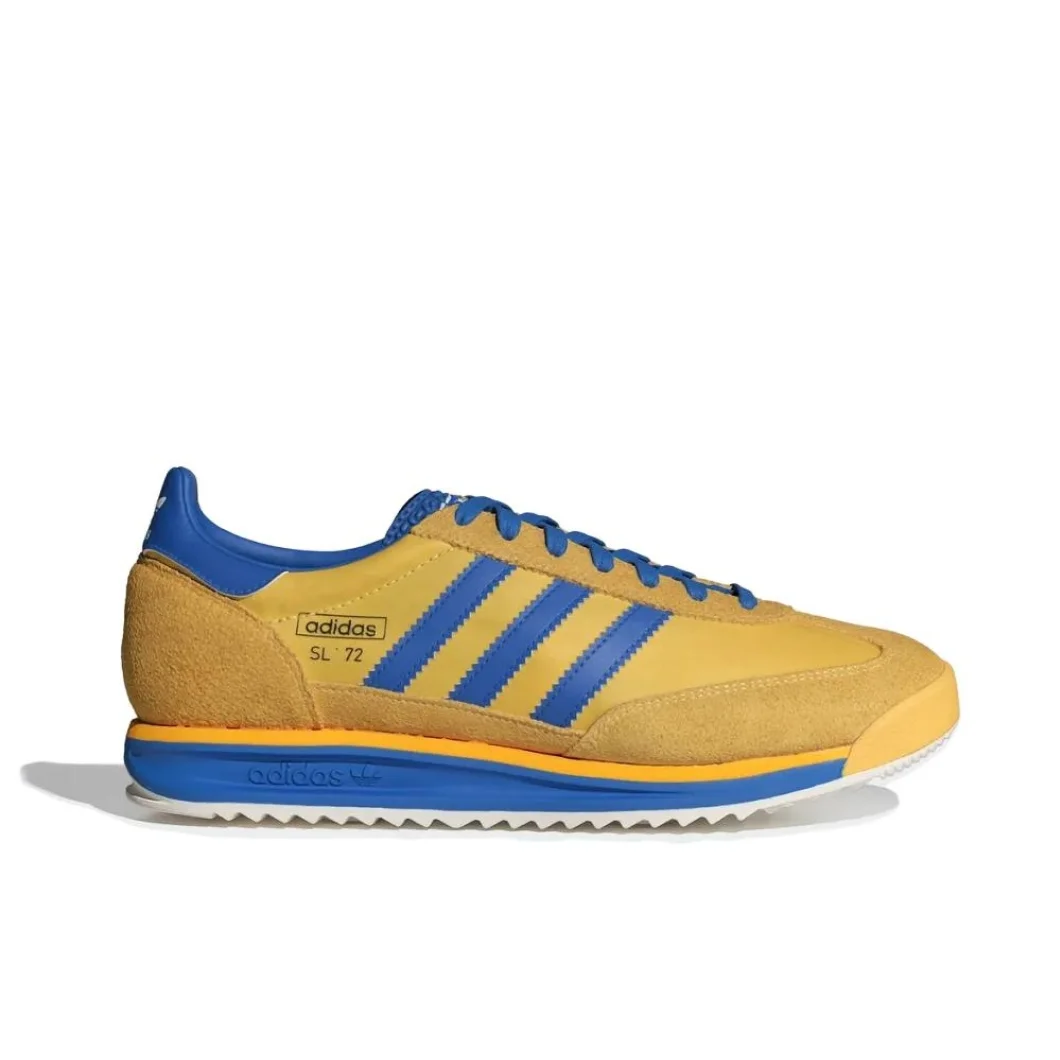 Adidas SL 72 RS Thin Sole Men's and Women's Sneakers Winter Lightweight Comfortable Casual Shoes Retro Classic Sneakers Yellow