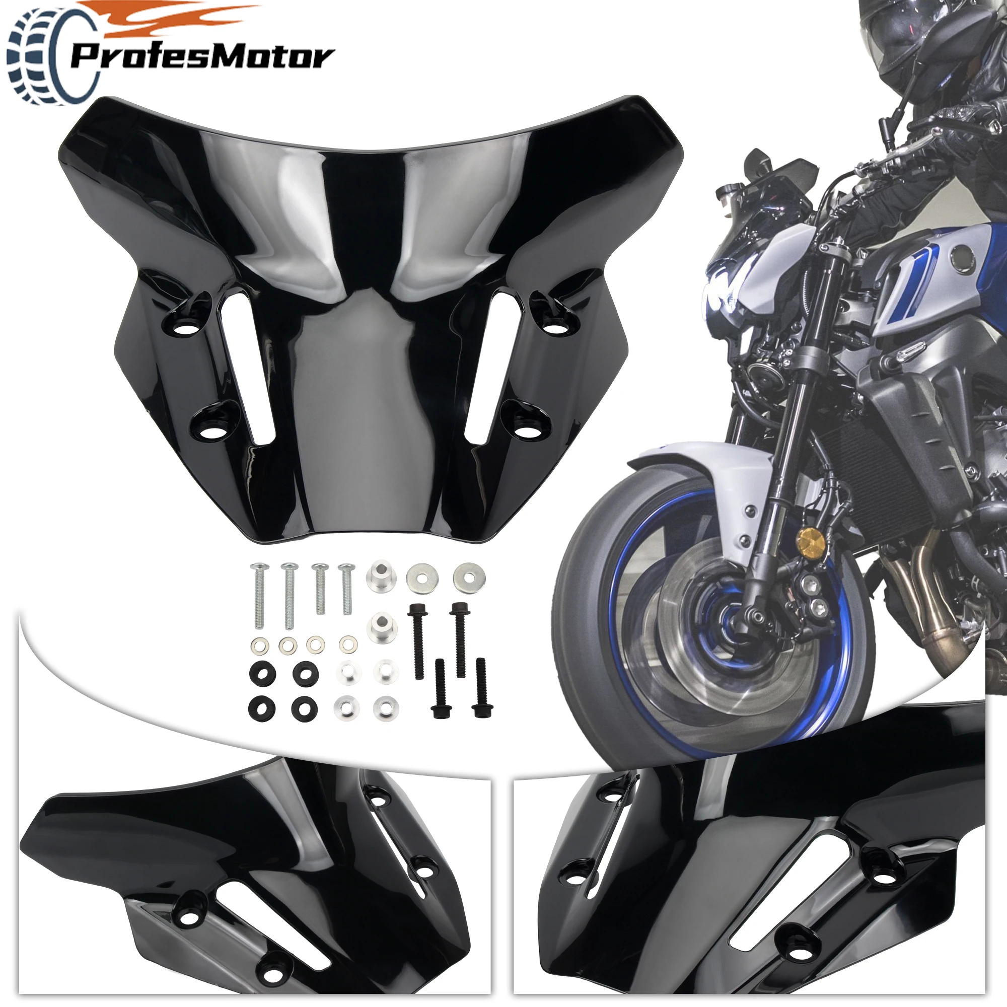 

For YAMAHA Motorcycle Windshield Windscreen Windproof Wind Screen Deflector MT-07 MT07 MT 07 2021 2022 2023 2024 Modified Parts