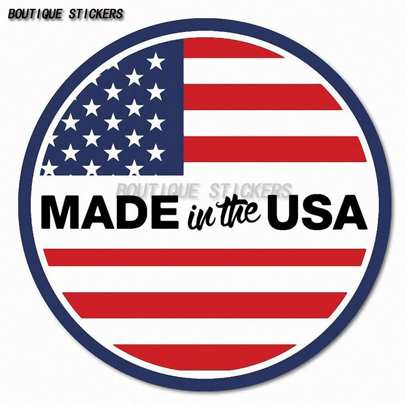 صنع في الولايات المتحدة الأمريكية أمريكا العلم شارة الفينيل ملصق مائي