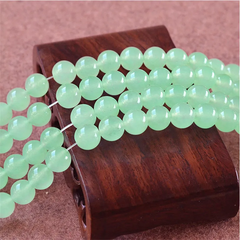 Fashion Natural Green Aventurine Beads Round Loose Spacer Beads for Jewelry Making Handmade Diy Bracelet Necklace